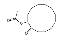 S-(2-oxocyclododecyl) ethanethioate Structure