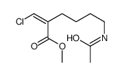 methyl 6-acetamido-2-(chloromethylidene)hexanoate Structure