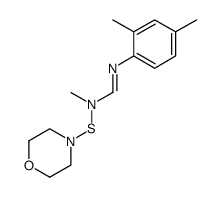 N'-(2,4-dimethyl-phenyl)-N-methyl-N-morpholin-4-ylsulfanyl-formamidine结构式