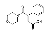 4-morpholin-4-yl-4-oxo-3-phenylbut-2-enoic acid Structure