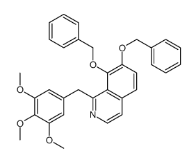 7,8-bis(phenylmethoxy)-1-[(3,4,5-trimethoxyphenyl)methyl]isoquinoline Structure