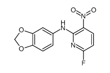 N-(1,3-benzodioxol-5-yl)-6-fluoro-3-nitropyridin-2-amine Structure