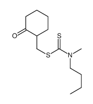 (2-oxocyclohexyl)methyl N-butyl-N-methylcarbamodithioate Structure