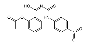 [2-[(4-nitrophenyl)carbamothioylcarbamoyl]phenyl] acetate结构式