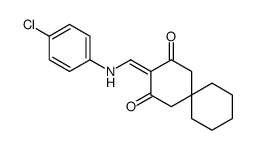 3-[(4-chloroanilino)methylidene]spiro[5.5]undecane-2,4-dione Structure