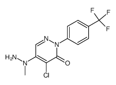 4-chloro-5-(N-methyl-hydrazino)-2-(4-trifluoromethyl-phenyl)-2H-pyridazin-3-one Structure