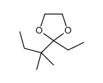 2-ethyl-2-(2-methylbutan-2-yl)-1,3-dioxolane结构式