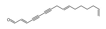 hexadeca-2,9,15-trien-4,6-diynal结构式