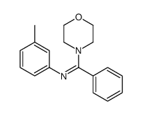 N-(3-methylphenyl)-1-morpholin-4-yl-1-phenylmethanimine结构式