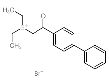 diethyl-[2-oxo-2-(4-phenylphenyl)ethyl]sulfanium,bromide Structure