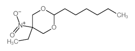 5-ethyl-2-hexyl-5-nitro-1,3-dioxane结构式