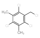 Benzene,1,3,5-trichloro-2-(chloromethyl)-4,6-dimethyl- Structure