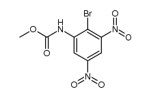 (2-bromo-3,5-dinitro-phenyl)-carbamic acid methyl ester Structure