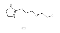 2-[2-(2-chloroethoxy)ethylsulfanyl]-4,5-dihydro-1H-imidazole structure