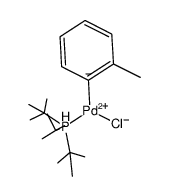 [PdBr(P(tert-butyl)3)(o-tolyl)] Structure