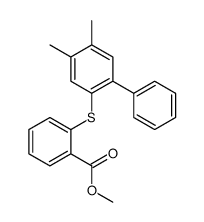 methyl 2-(4,5-dimethyl-2-phenylphenyl)sulfanylbenzoate结构式