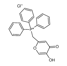 5-hydroxy-2-(chloromethyl)-4H-pyran-4-onyl triphenyl phosphorane结构式