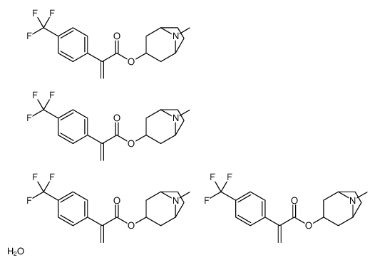 (8-methyl-8-azabicyclo[3.2.1]octan-3-yl) 2-[4-(trifluoromethyl)phenyl]prop-2-enoate,hydrate结构式
