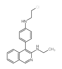 3-Isoquinolinamine,4-[4-[(2-chloroethyl)amino]phenyl]-N-ethyl-结构式