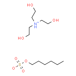 tris(2-hydroxyethyl)ammonium hexyl sulphate Structure