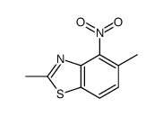 2,5-二甲基-4-硝基苯并[d]噻唑结构式