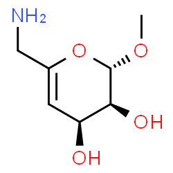 beta-L-erythro-Hex-4-enopyranoside, methyl 6-amino-4,6-dideoxy- (9CI) Structure
