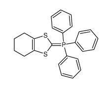 triphenyl(4,5,6,7-tetrahydrobenzo[d][1,3]dithiol-2-ylidene)-l5-phosphane Structure