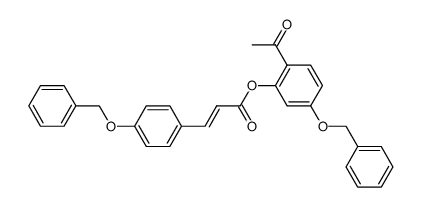 4'-benzyloxy-2'-(4-benzyloxycinnamoyloxy)acetophenone Structure