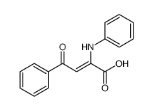 2-anilino-4-oxo-4-phenylbut-2-enoic acid Structure