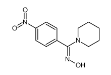 N-[(4-nitrophenyl)-piperidin-1-ylmethylidene]hydroxylamine结构式