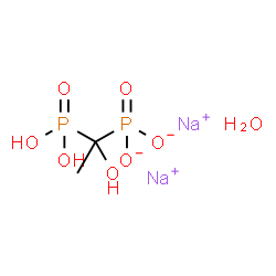 膦酸,(1-羟基亚乙基)双-,二钠盐,水合物结构式