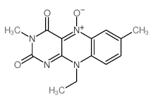 Benzo[g]pteridine-2,4(3H,10H)-dione, 10-ethyl-3,7-dimethyl-, 5-oxide结构式