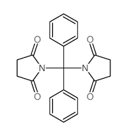 2,5-Pyrrolidinedione,1,1'-(diphenylmethylene)bis-结构式