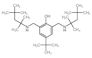4-tert-butyl-2,6-bis[(2,4,4-trimethylpentan-2-ylamino)methyl]phenol结构式