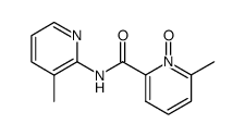 2-Methyl-6-(3-methyl-2-pyridylcarbamoyl)pyridine 1-oxide Structure