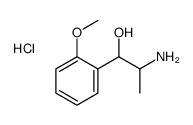 [1-hydroxy-1-(2-methoxyphenyl)propan-2-yl]azanium,chloride Structure