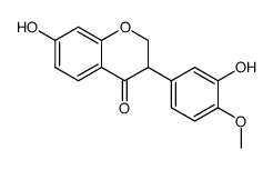 7,3'-dihydroxy-4'-methoxyisoflavanone结构式