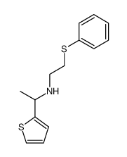 (2-phenylsulfanylethyl)-(1-thiophen-2-ylethyl)amine Structure