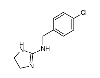 2-[[(4-chlorophenyl)methyl]amino]-2-imidazoline结构式