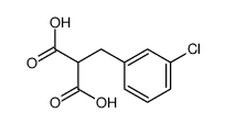 2-(3-chlorobenzyl)malonic acid结构式