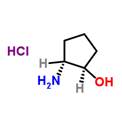 trans-2-Amino-cyclopentanol hydrochloride structure