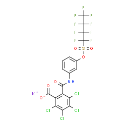 potassium 2,3,4,5-tetrachloro-6-[[[3-[[(nonafluorobutyl)sulphonyl]oxy]phenyl]amino]carbonyl]benzoate Structure