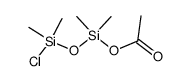1-acetoxy-3-chlorotetramethyldisiloxane Structure