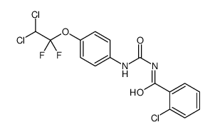 2-chloro-N-[[[4-(2,2-dichloro-1,1-difluoroethoxy)phenyl]amino]carbonyl]benzamide结构式