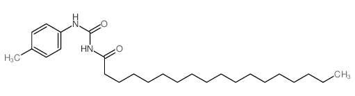 Octadecanamide,N-[[(4-methylphenyl)amino]carbonyl]-结构式