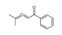 4-methyl-1-phenylpenta-2,3-dien-1-one结构式