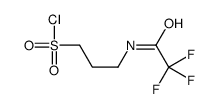 3-[(2,2,2-trifluoroacetyl)amino]propane-1-sulfonyl chloride Structure