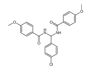 N-[(4-chlorophenyl)-[(4-methoxybenzoyl)amino]methyl]-4-methoxybenzamide Structure