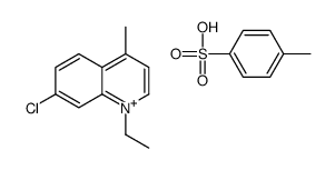 7-chloro-1-ethyl-4-methylquinolinium toluene-p-sulphonate Structure