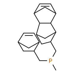[bicyclo[2.2.1]hept-5-en-2-ylmethyl](methyl)[(1,2,3,4,4a,5,8,8a-octahydro-1,4:5,8-dimethanonaphthalen-2-yl)methyl]phosphine结构式
